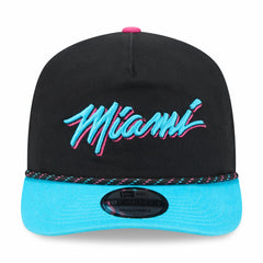 Black/Turquoise Miami Heat 2025/26 City Edition 19TWENTY Adjustable Hat | NBA
