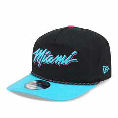 Black/Turquoise Miami Heat 2025/26 City Edition 19TWENTY Adjustable Hat | NBA