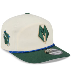 Cream/Hunter Green Milwaukee Bucks 2025/26 City Edition 19TWENTY Adjustable Hat | NBA