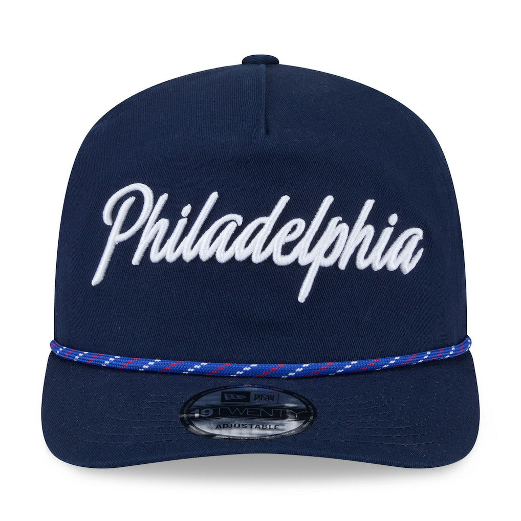 Navy Philadelphia 76ers 2025/26 City Edition 19TWENTY Adjustable Hat | NBA