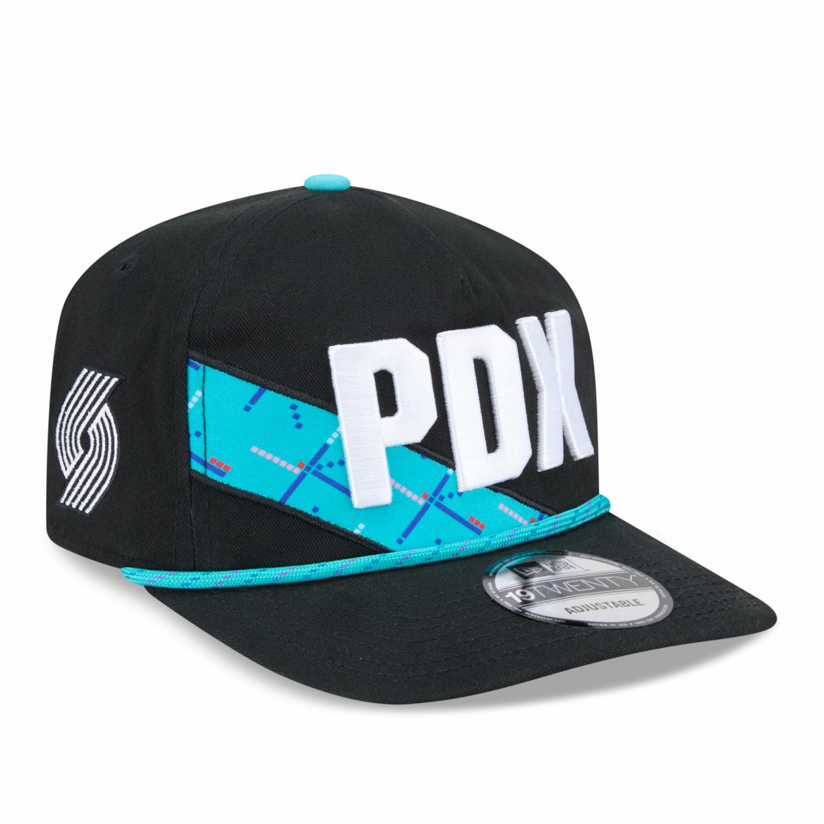Black Portland Trail Blazers 2025/26 City Edition 19TWENTY Adjustable Hat | NBA