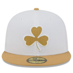 White/Gold Boston Celtics 2025/26 City Edition 59FIFTY Fitted Hat | NBA