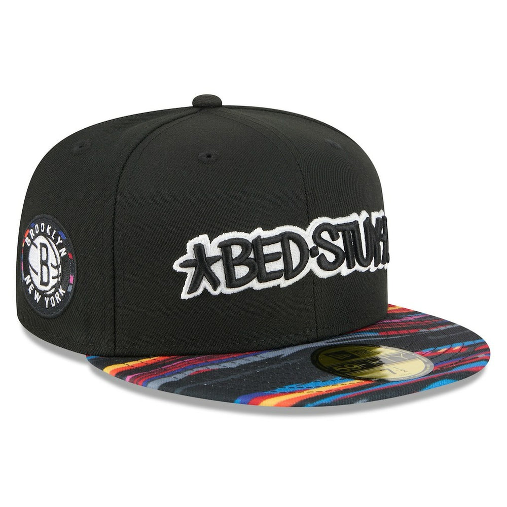 Black Brooklyn Nets 2025/26 City Edition 59FIFTY Fitted Hat | NBA