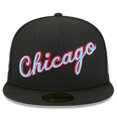 Black Chicago Bulls 2025/26 City Edition 59FIFTY Fitted Hat | NBA