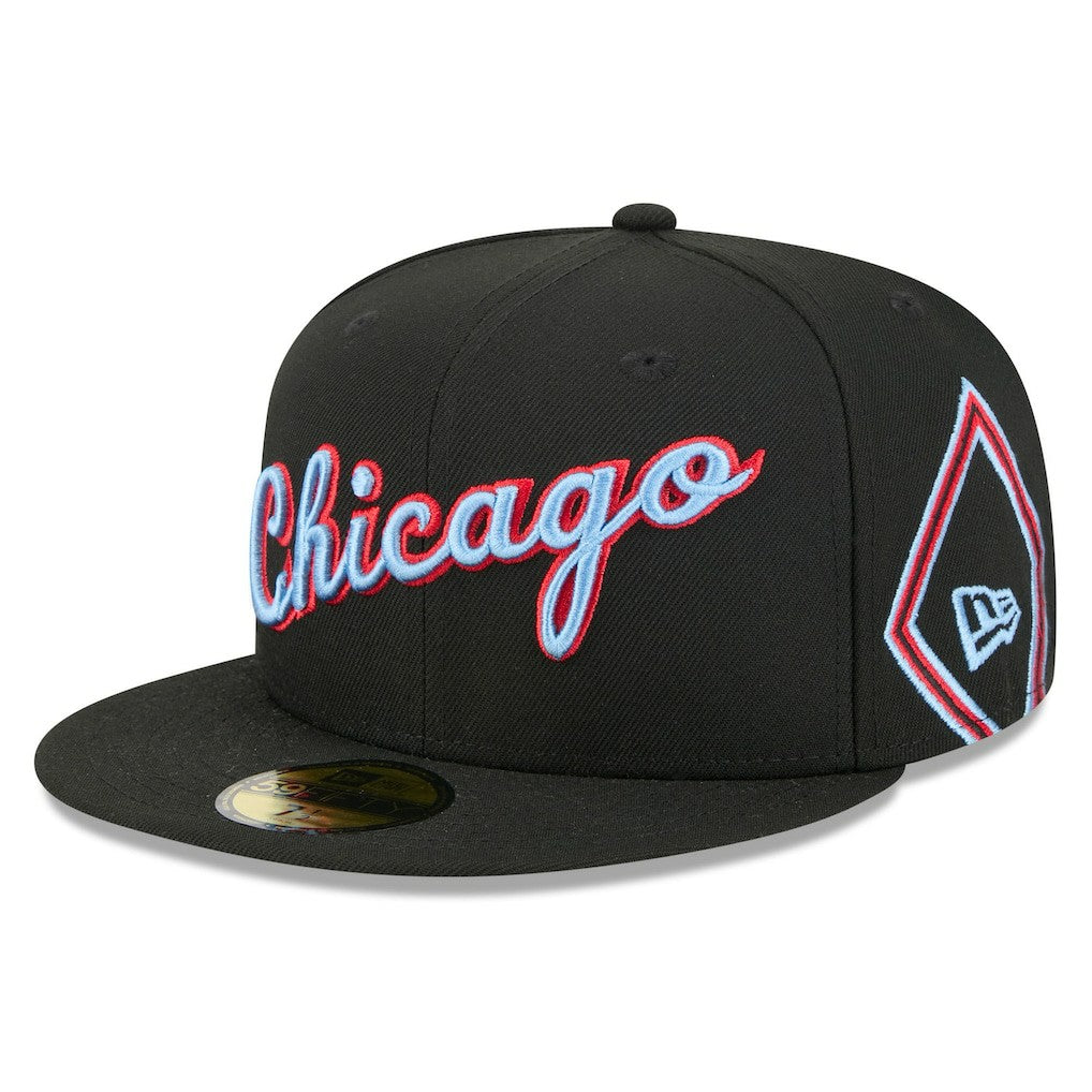 Black Chicago Bulls 2025/26 City Edition 59FIFTY Fitted Hat | NBA