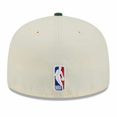 Cream/Hunter Green Milwaukee Bucks 2025/26 City Edition 59FIFTY Fitted Hat | NBA