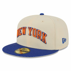 Cream/Blue New York Knicks 2025/26 City Edition 59FIFTY Fitted Hat | NBA