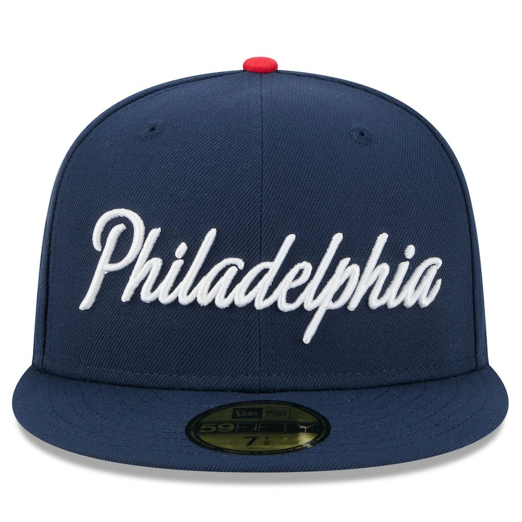 Navy Philadelphia 76ers 2025/26 City Edition 59FIFTY Fitted Hat | NBA