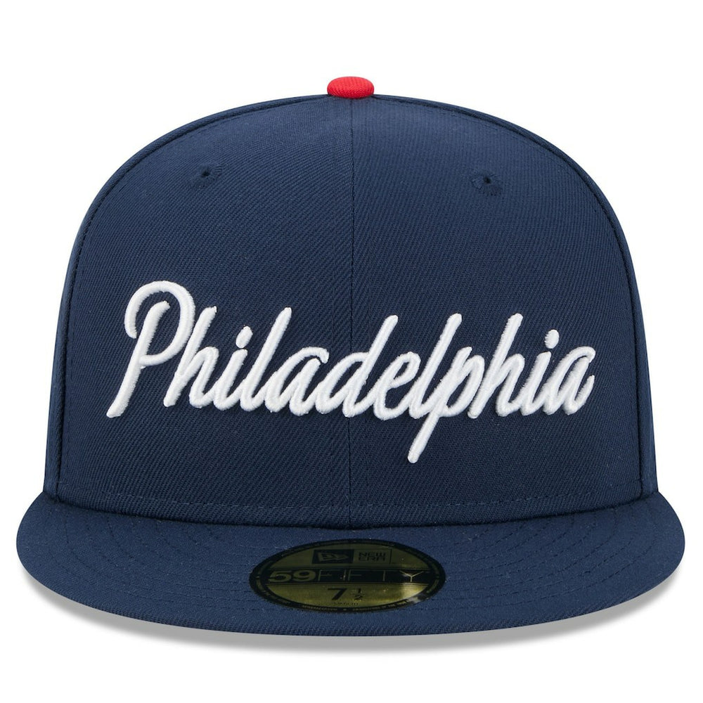 Navy Philadelphia 76ers 2025/26 City Edition 59FIFTY Fitted Hat | NBA
