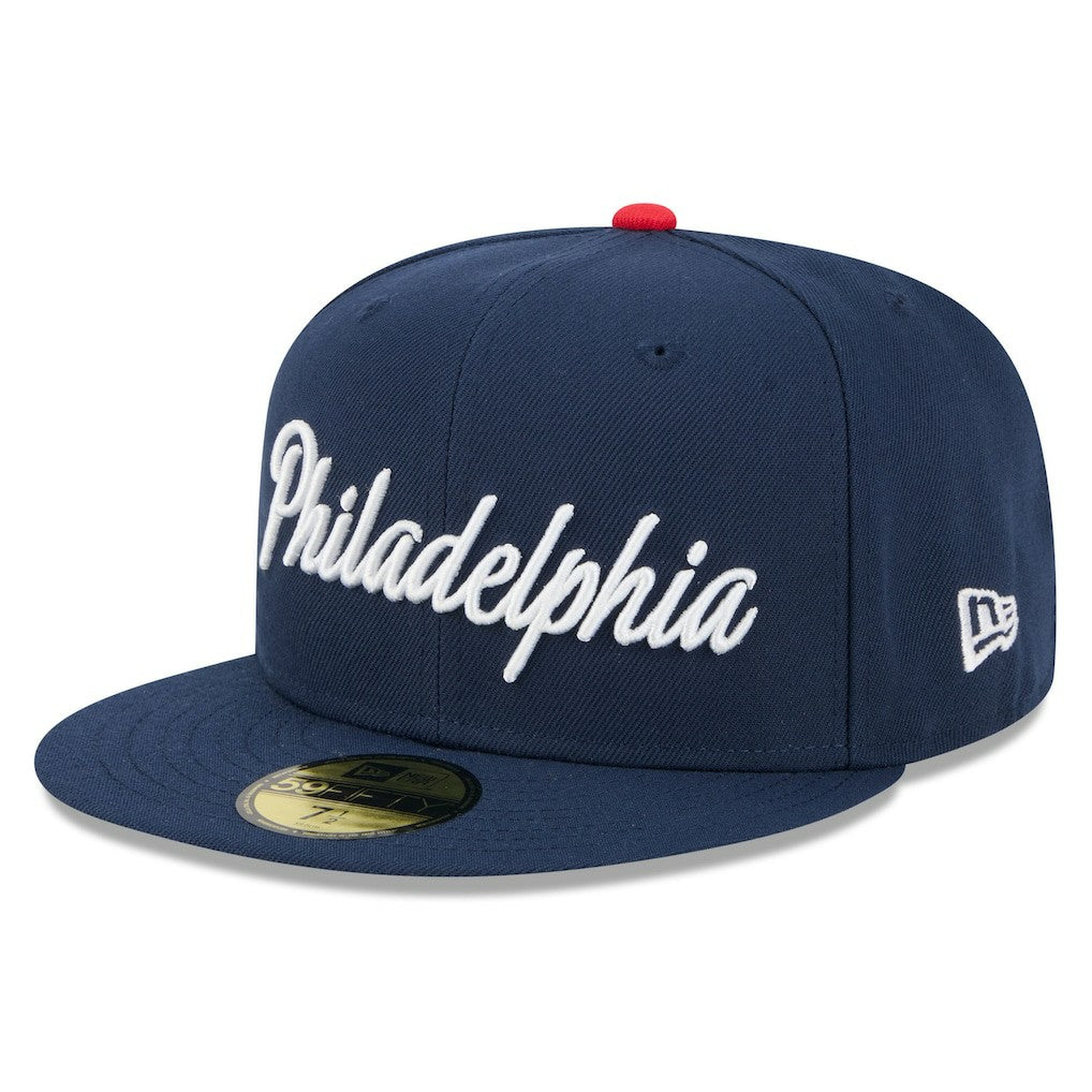 Navy Philadelphia 76ers 2025/26 City Edition 59FIFTY Fitted Hat | NBA