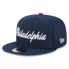Navy Philadelphia 76ers 2025/26 City Edition 9FIFTY Snapback Hat sale | NBA
