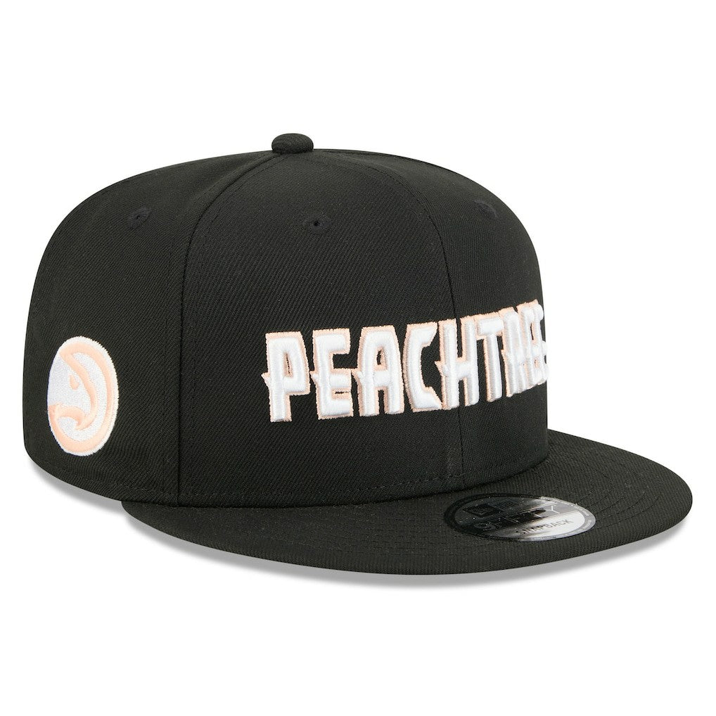 Black Atlanta Hawks 2025/26 City Edition 9FIFTY Snapback Hat | NBA