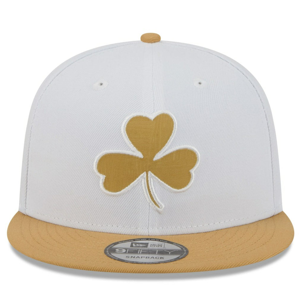 White/Gold Boston Celtics 2025/26 City Edition 9FIFTY Snapback Hat | NBA