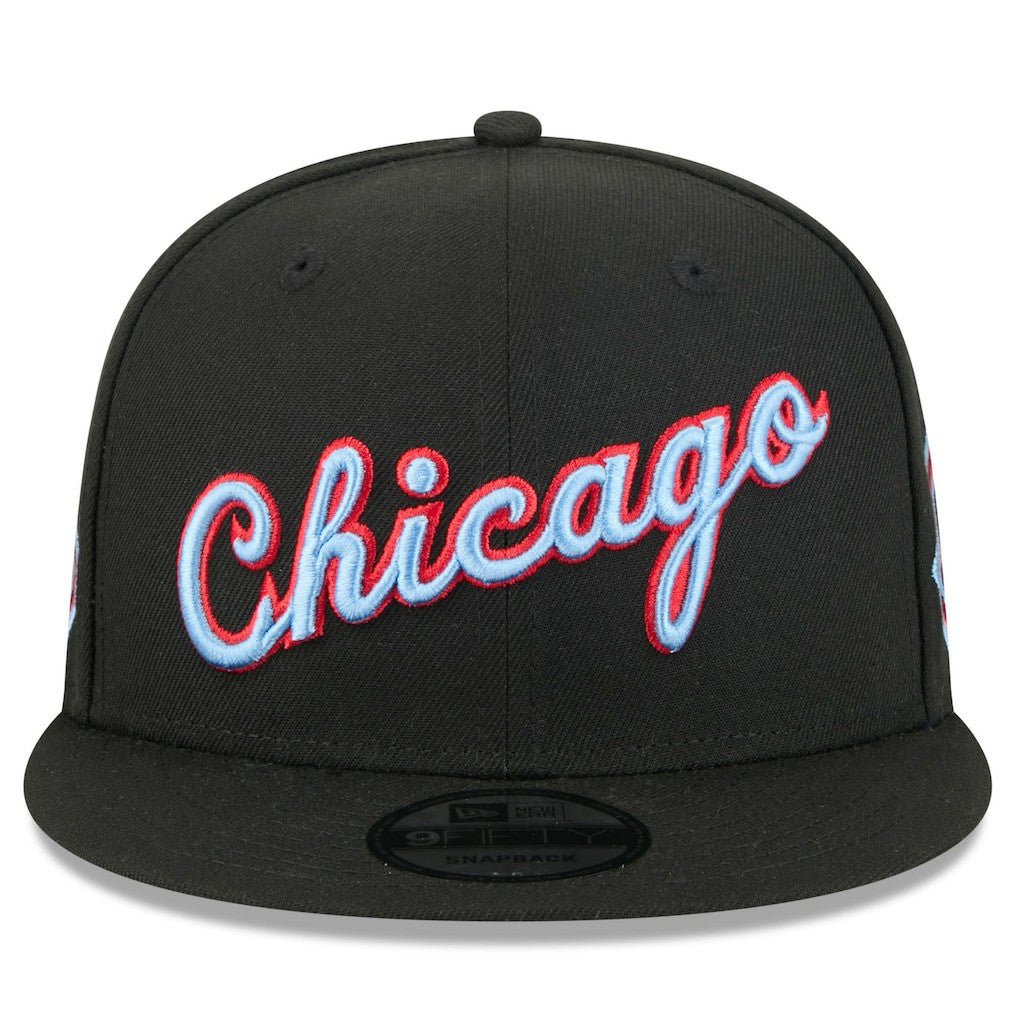 Black Chicago Bulls 2025/26 City Edition 9FIFTY Snapback Hat | NBA