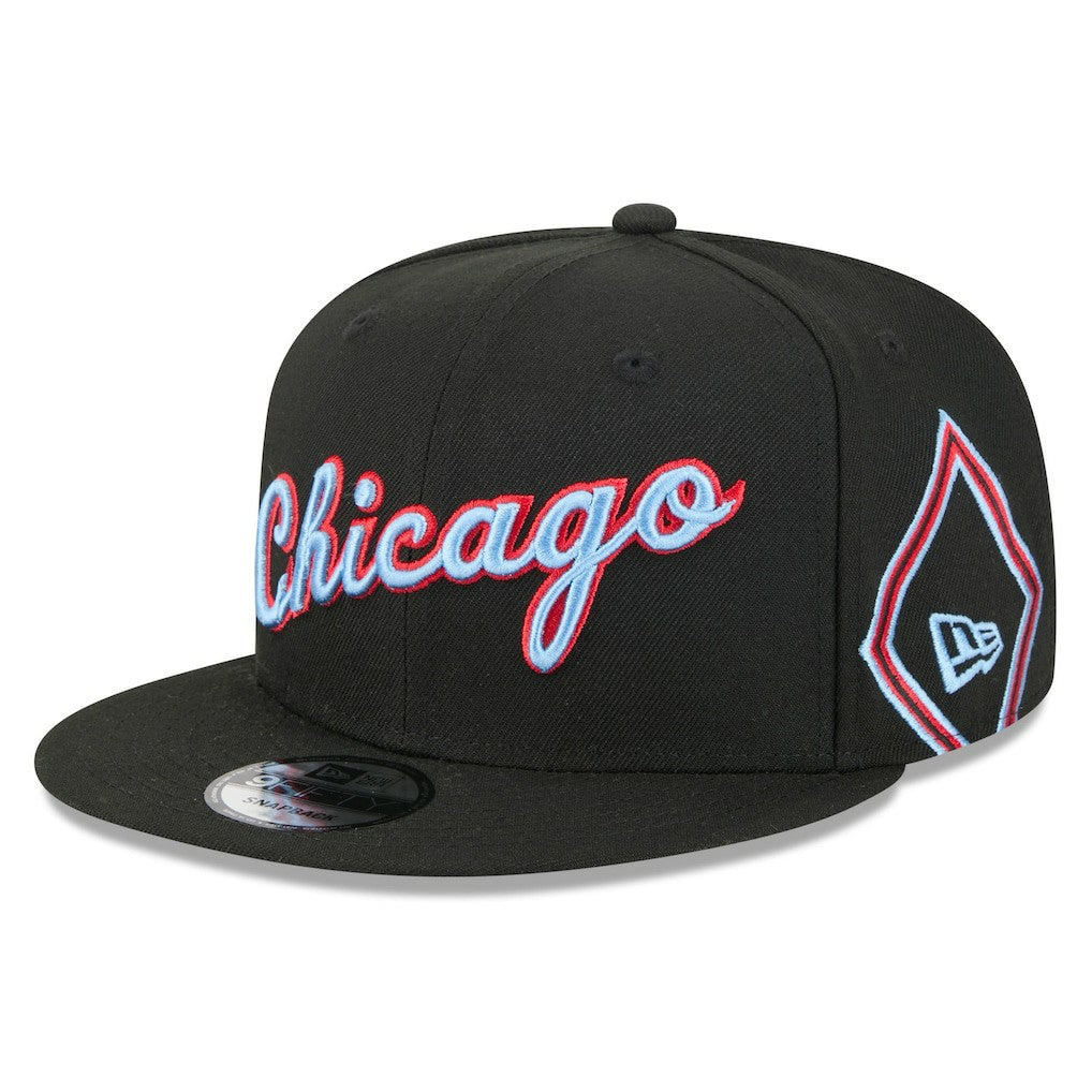Black Chicago Bulls 2025/26 City Edition 9FIFTY Snapback Hat | NBA