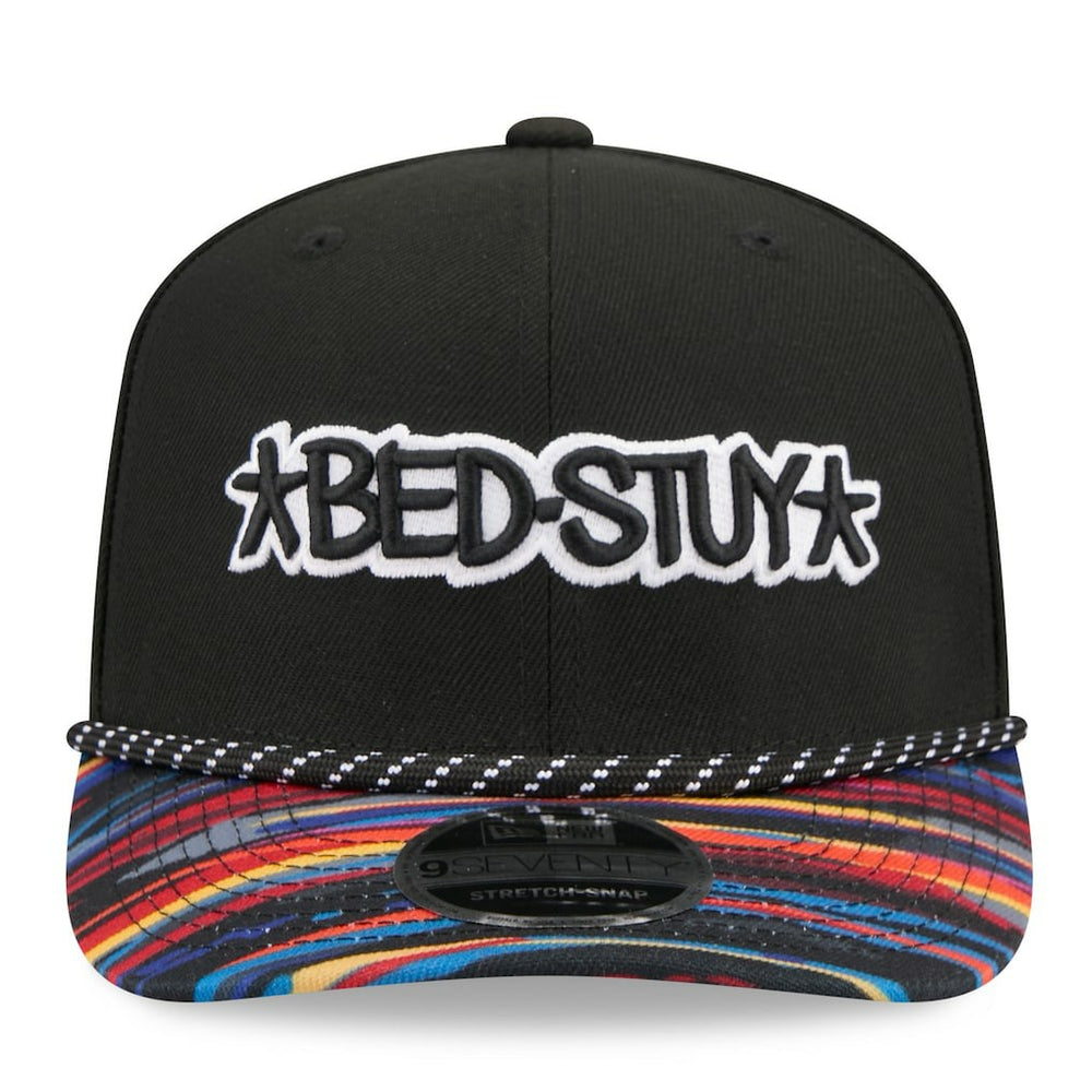 Black Brooklyn Nets 2025/26 City Edition 9SEVENTY Adjustable Hat | NBA