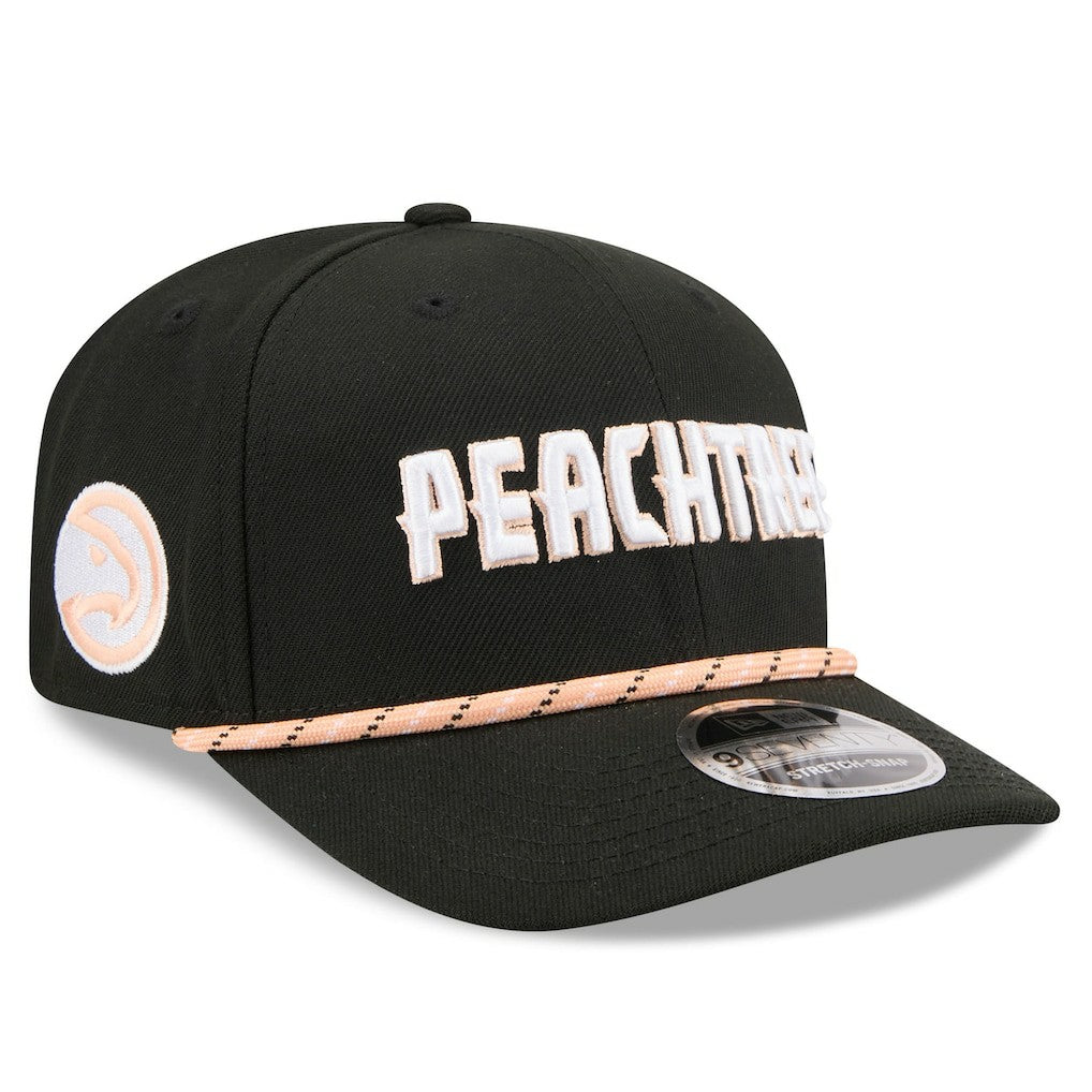 Black Atlanta Hawks 2025/26 City Edition 9SEVENTY Adjustable Hat | NBA