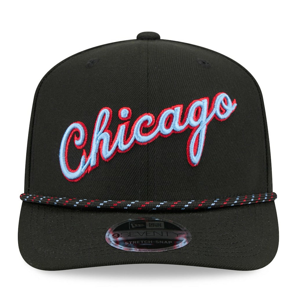 Black Chicago Bulls 2025/26 City Edition 9SEVENTY Adjustable Hat | NBA