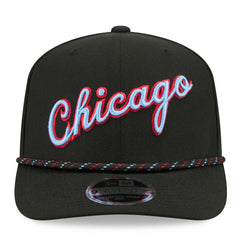 Black Chicago Bulls 2025/26 City Edition 9SEVENTY Adjustable Hat | NBA