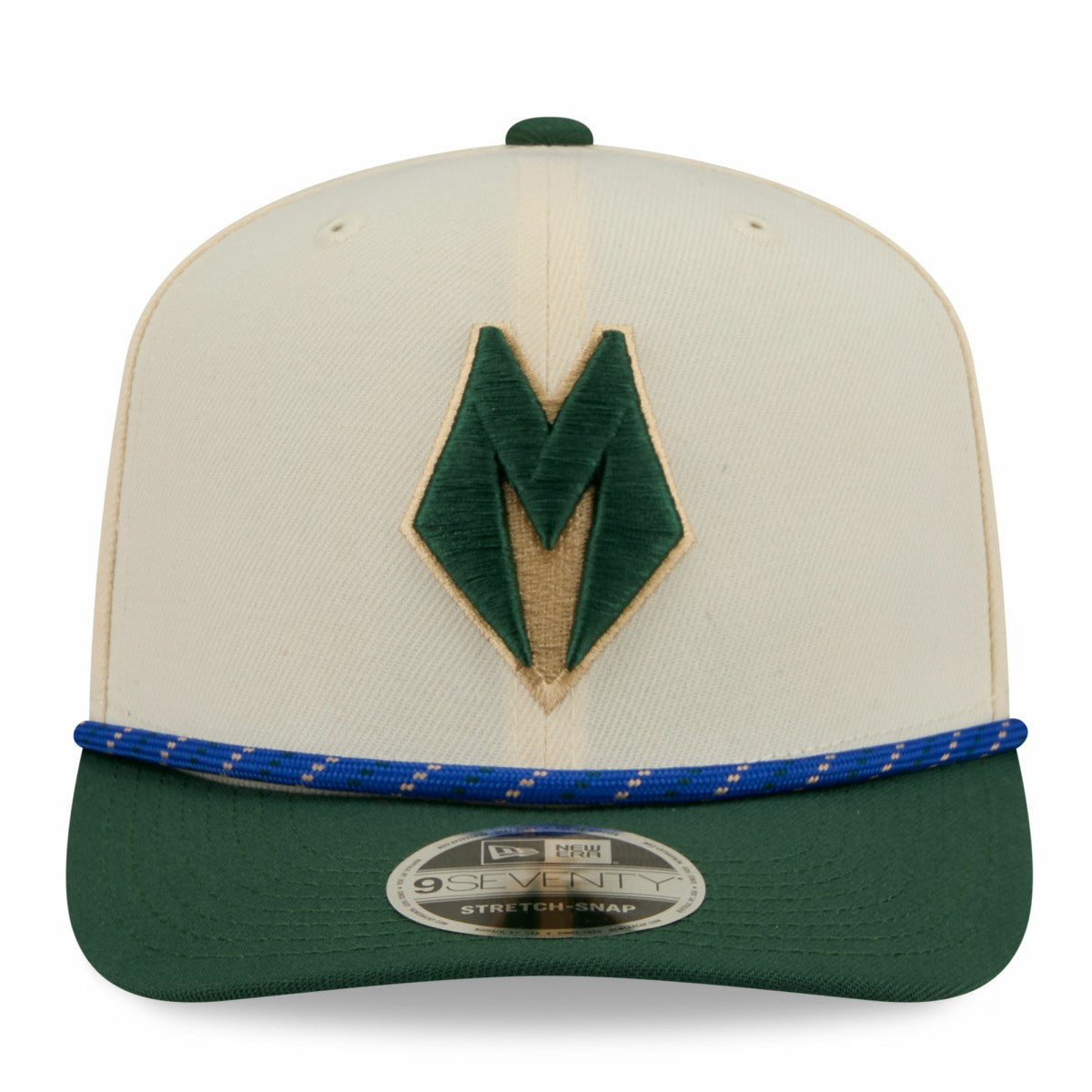 Cream/Hunter Green Milwaukee Bucks 2025/26 City Edition 9SEVENTY Adjustable Hat | NBA