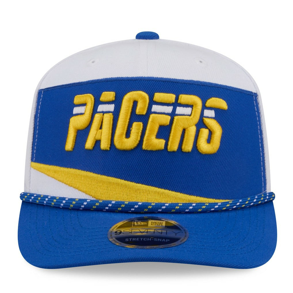 White/Blue Indiana Pacers 2025/26 City Edition 9SEVENTY Adjustable Hat | NBA
