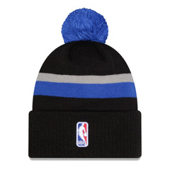 Black/Blue Dallas Mavericks 2025/26 City Edition Cuffed Knit Hat with Pom sale | NBA