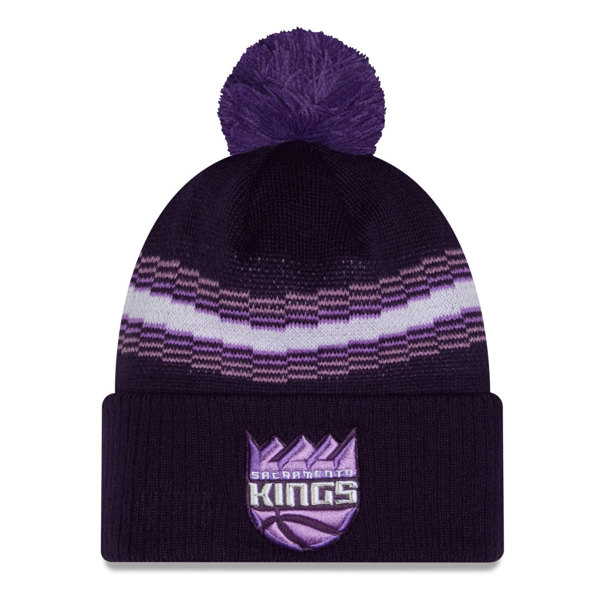 Purple Sacramento Kings 2025/26 City Edition Cuffed Knit Hat with Pom | NBA