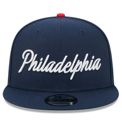 Navy Philadelphia 76ers Youth 2025/26 City Edition 9FIFTY Snapback Hat | NBA