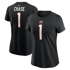 Cincinnati Bengals Ja'Marr Chase  Women's Player Name & Number T-Shirt | NFL Hot