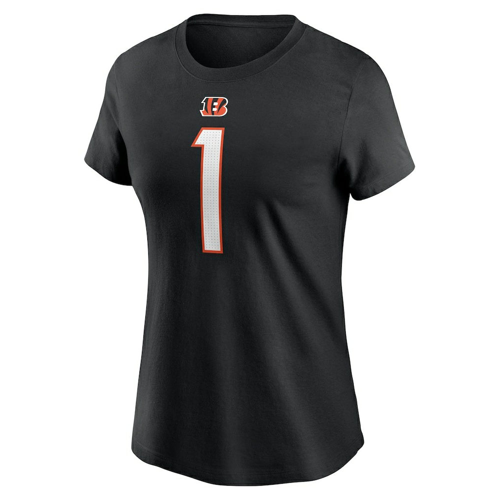 Cincinnati Bengals Ja'Marr Chase  Women's Player Name & Number T-Shirt | NFL Hot