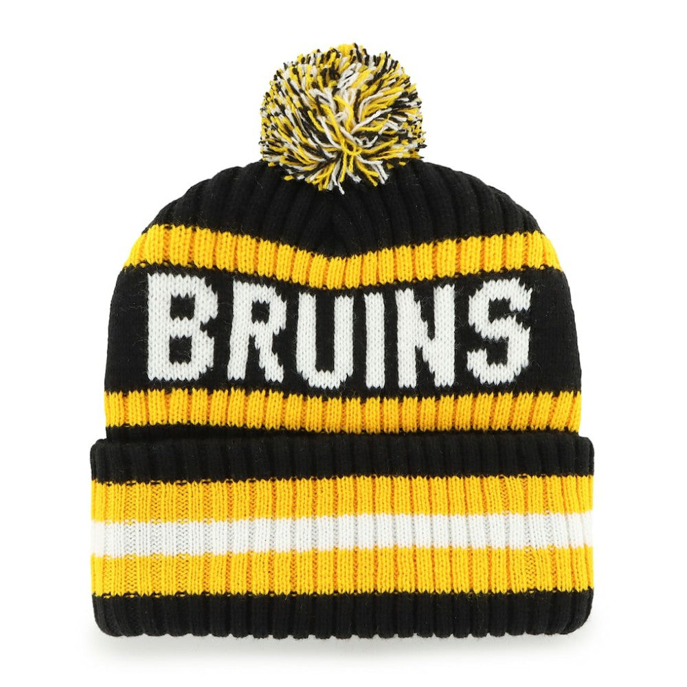 Boston Bruins '47 Bering Cuffed Knit Hat with Pom -  NHL Hats