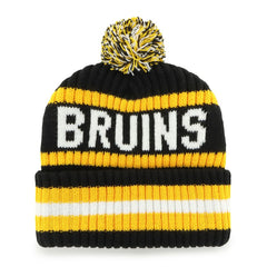 Boston Bruins '47 Bering Cuffed Knit Hat with Pom -  NHL Hats