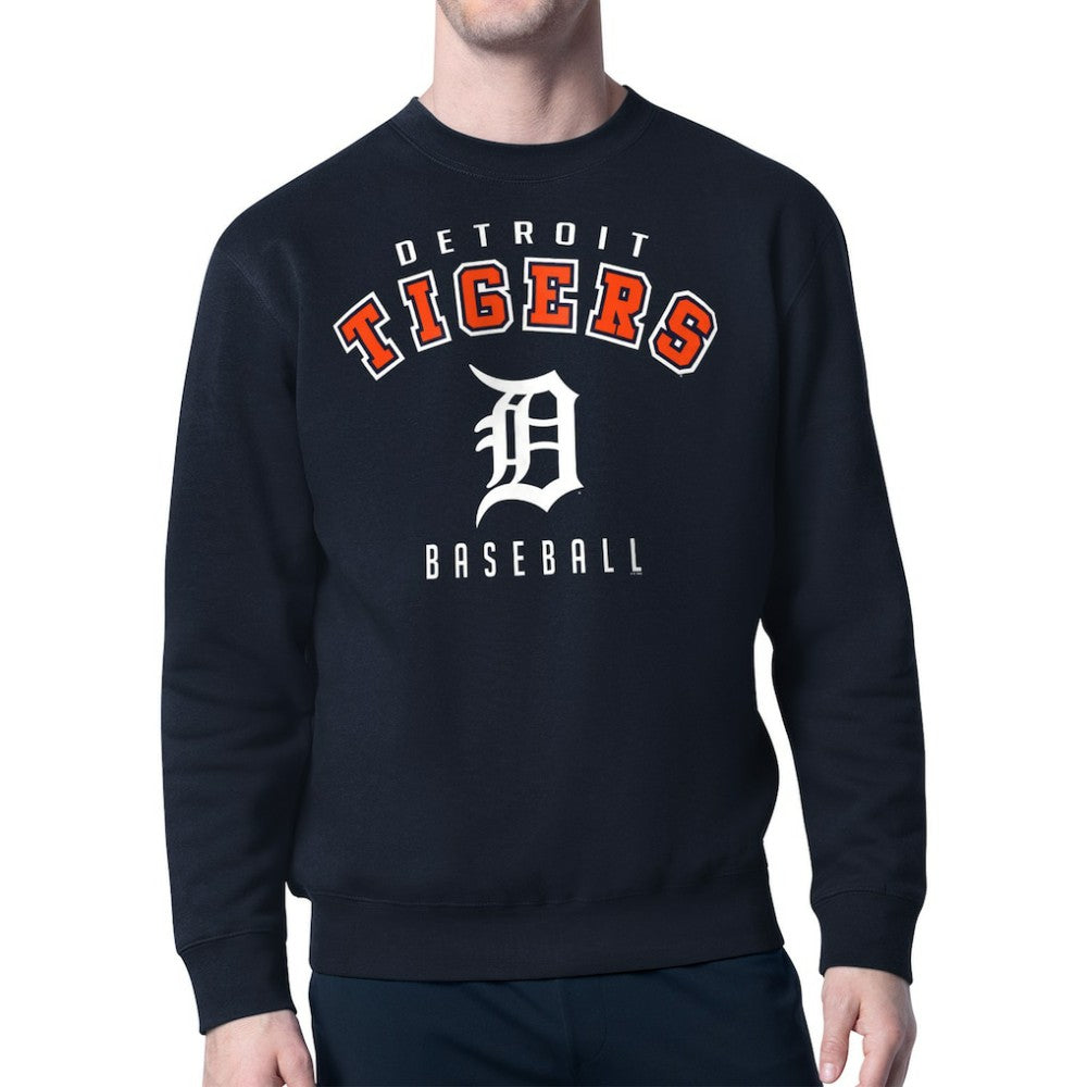 Detroit Tigers Starter Team Logo Fleece Pullover Sweatshirt - MLB Pullover