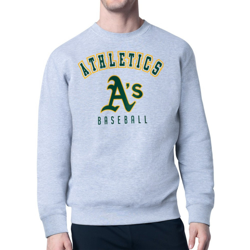 Athletics Starter Team Logo Fleece Pullover Sweatshirt - MLB Pullover