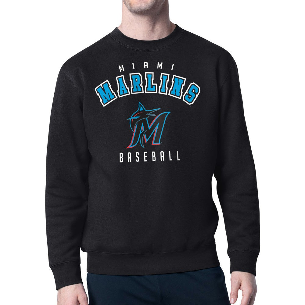Miami Marlins Starter Team Logo Fleece Pullover Sweatshirt - MLB Pullover