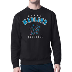 Miami Marlins Starter Team Logo Fleece Pullover Sweatshirt - MLB Pullover