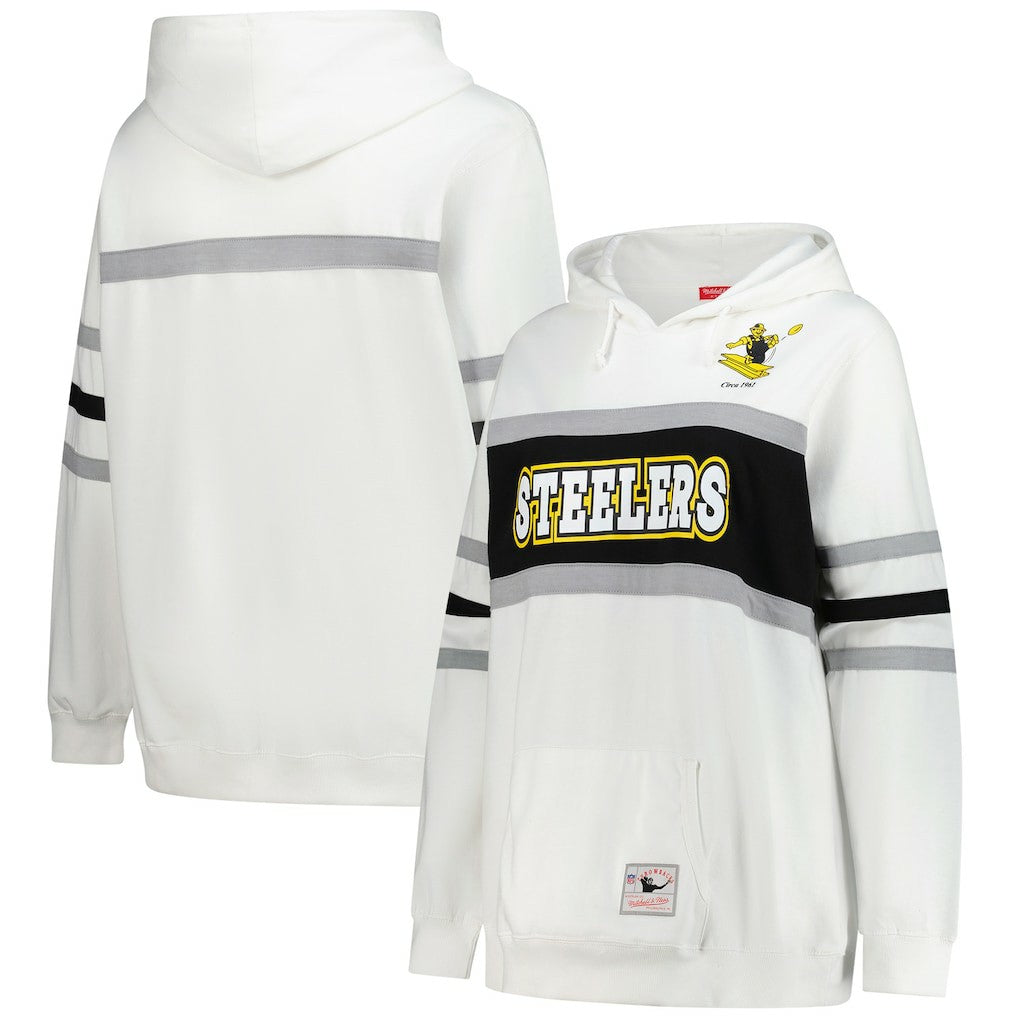 Pittsburgh Steelers Women's Plus Size Head Coach Throwback Pullover Hoodie | NFL Hot