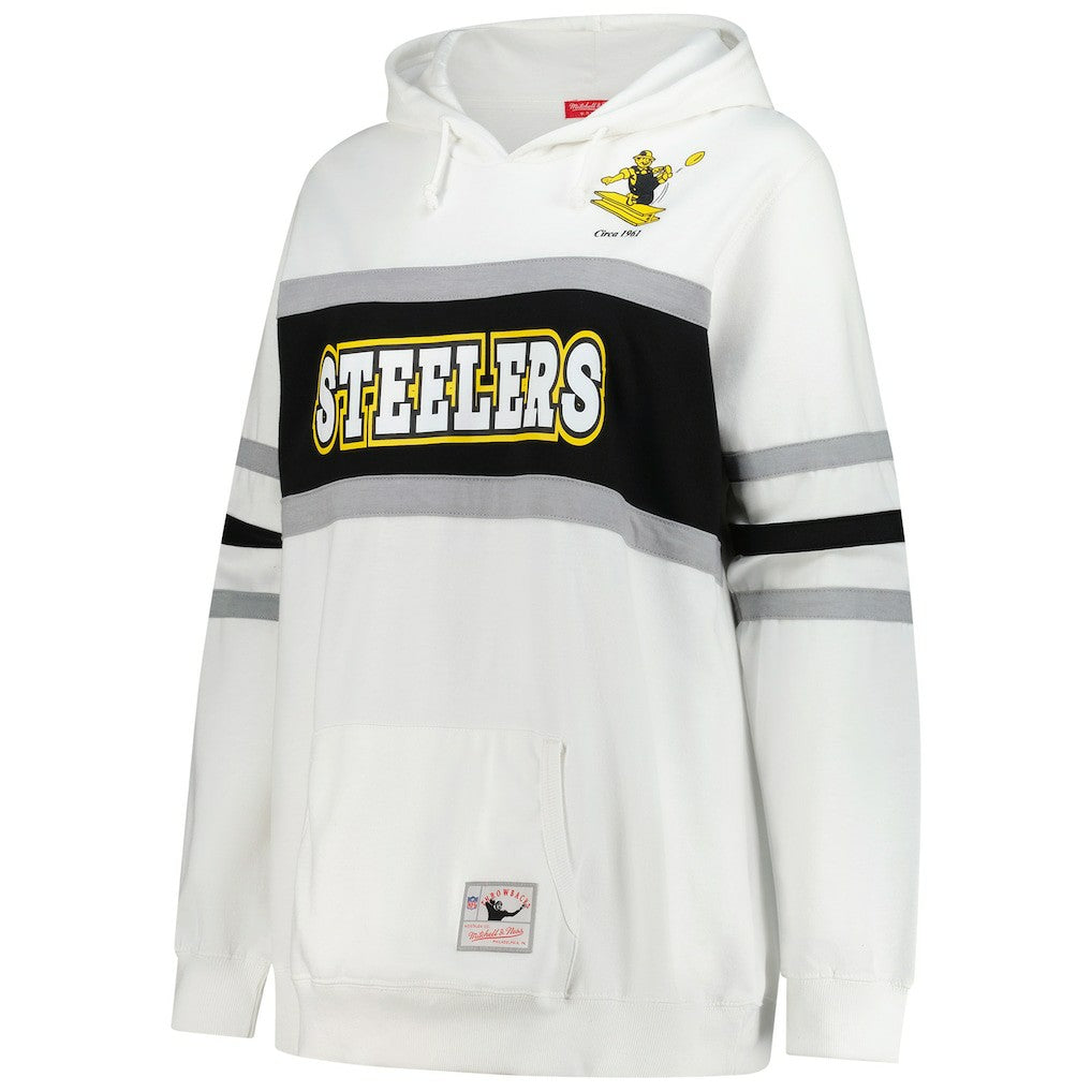 Pittsburgh Steelers Women's Plus Size Head Coach Throwback Pullover Hoodie | NFL Hot