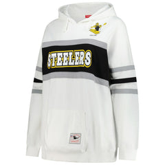 Pittsburgh Steelers Women's Plus Size Head Coach Throwback Pullover Hoodie | NFL Hot