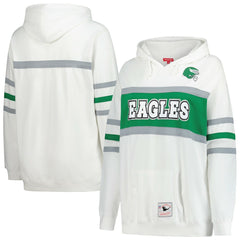 Philadelphia Eagles Women's Plus Size Head Coach Throwback Pullover Hoodie | NFL New