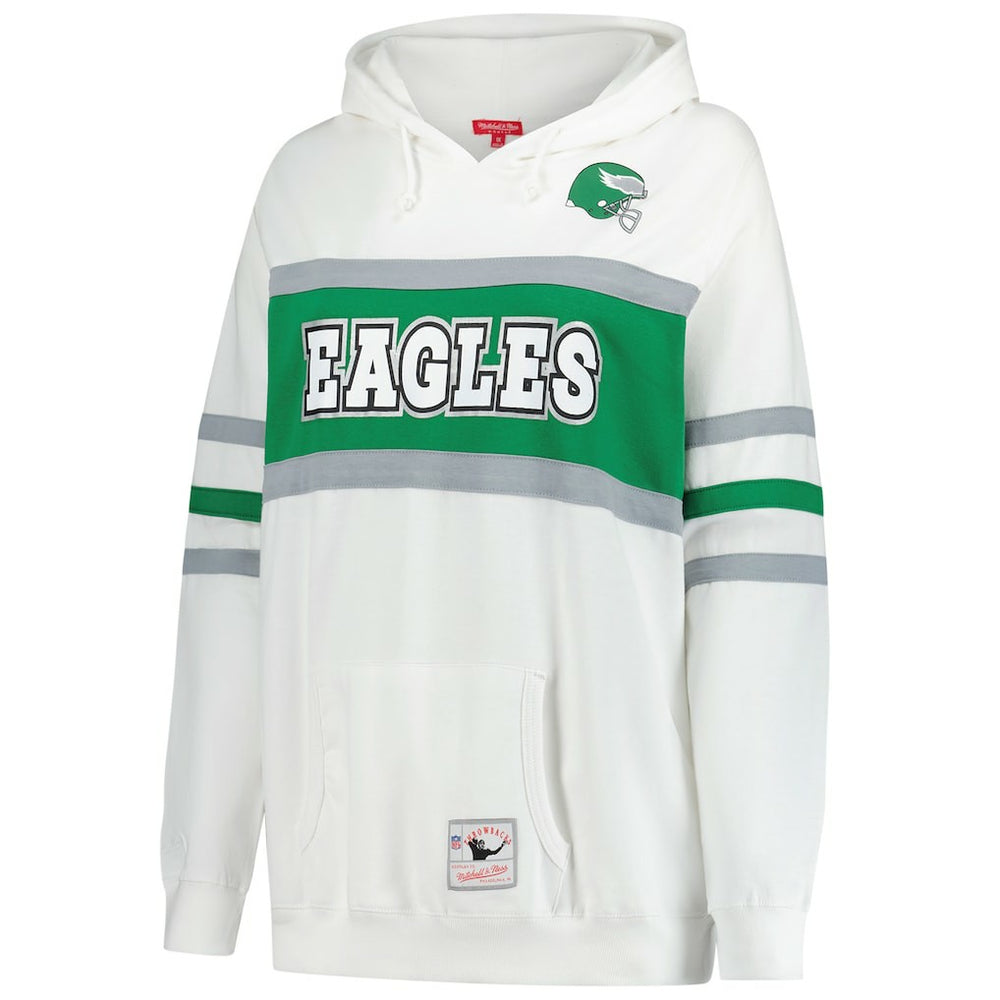 Philadelphia Eagles Women's Plus Size Head Coach Throwback Pullover Hoodie | NFL New