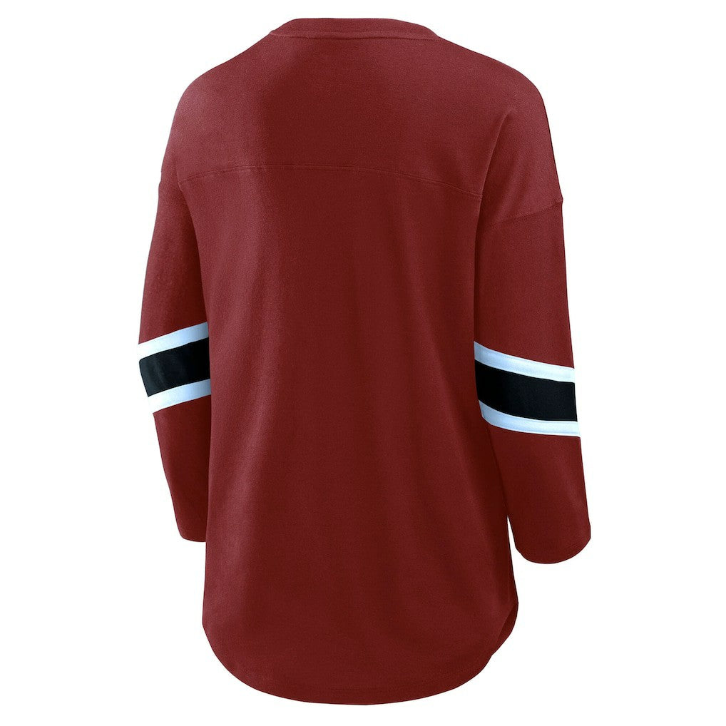 Washington Commanders Women's Plus Size Redzone 3/4-Sleeve Scoop Neck T-Shirt | NFL Near me