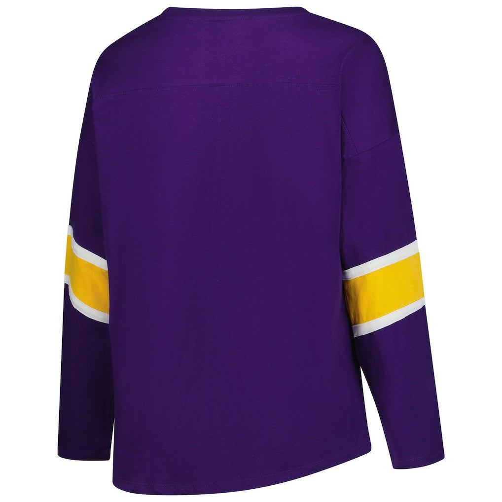 Minnesota Vikings Women's Plus Size Redzone 3/4-Sleeve Scoop Neck T-Shirt | NFL Online