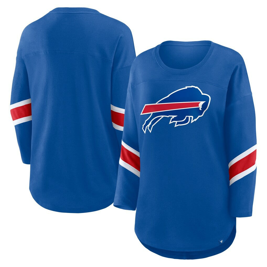 Buffalo Bills Women's Plus Size Redzone 3/4-Sleeve Scoop Neck T-Shirt | NFL Near me