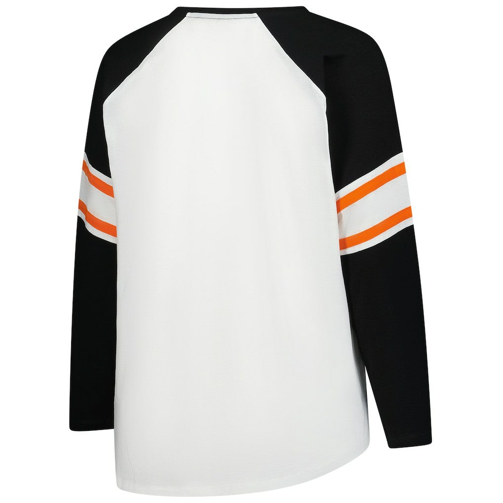 Cincinnati Bengals Women's Plus Size Redzone Lace Up Long Sleeve T-Shirt | NFL On sale