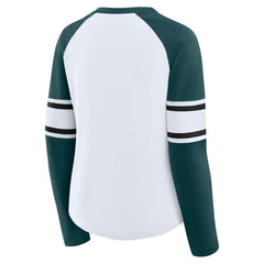 Philadelphia Eagles Women's Plus Size Redzone Lace Up Long Sleeve T-Shirt | NFL Sale