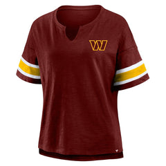 Washington Commanders Women's Plus Size Redzone Notch Neck T-Shirt | NFL On sale