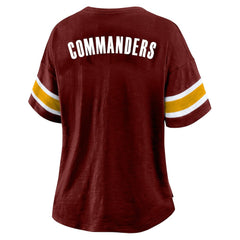 Washington Commanders Women's Plus Size Redzone Notch Neck T-Shirt | NFL On sale