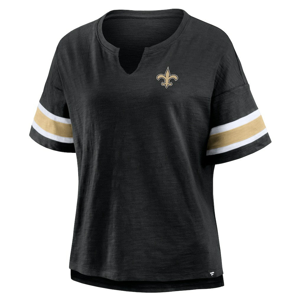 New Orleans Saints Women's Plus Size Redzone Notch Neck T-Shirt | NFL On sale