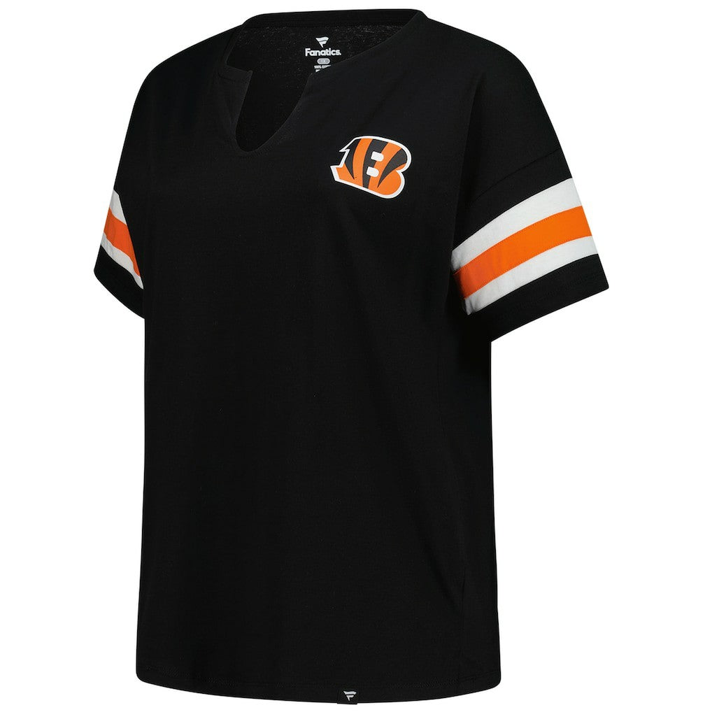 Cincinnati Bengals Women's Plus Size Redzone Notch Neck T-Shirt | NFL US